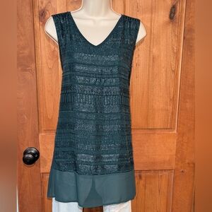 Apt.‎ 9 Teal Sleeveless Top Party Ready